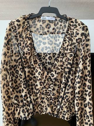 Blusa Zara leopardo