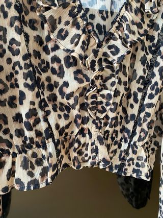 Blusa Zara leopardo