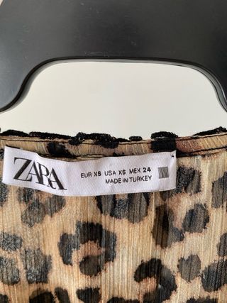 Blusa Zara leopardo