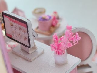 Pastelería muñecas Casa miniatura Tarta casita