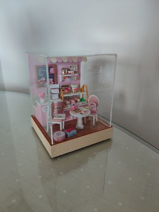 Pastelería muñecas Casa miniatura Tarta casita