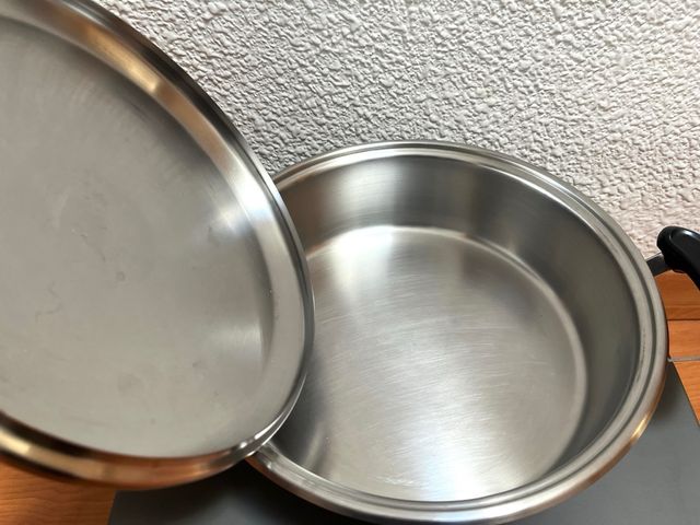 Cazuela amplia acero inoxidable.