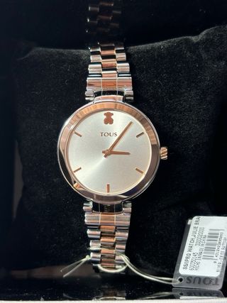 Reloj TOUS de 36mm de acero y oro rosa NUEVO
