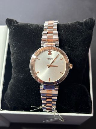Reloj TOUS de 36mm de acero y oro rosa NUEVO