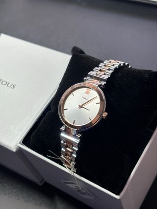 Reloj TOUS de 36mm de acero y oro rosa NUEVO