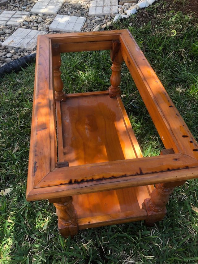 Mesa baja madera maziza 48x48x88