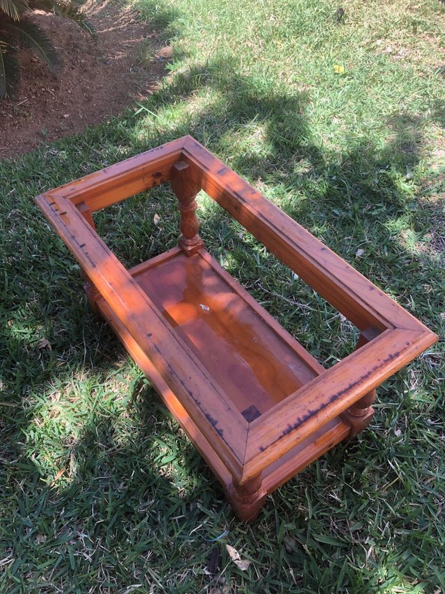 Mesa baja madera maziza 48x48x88