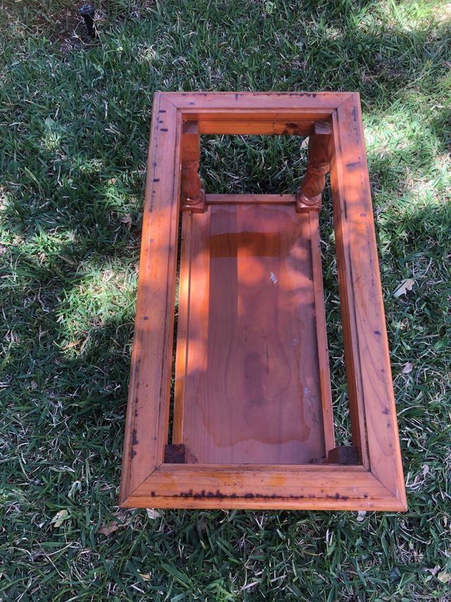 Mesa baja madera maziza 48x48x88