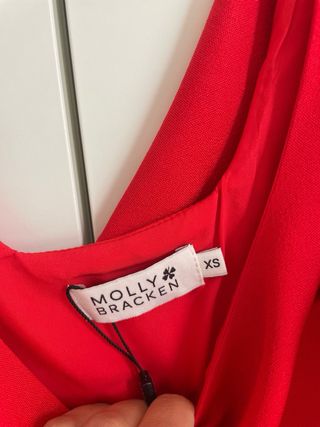 Vestido rojo fiesta Molly Bracken T-XS