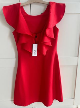 Vestido rojo fiesta Molly Bracken T-XS
