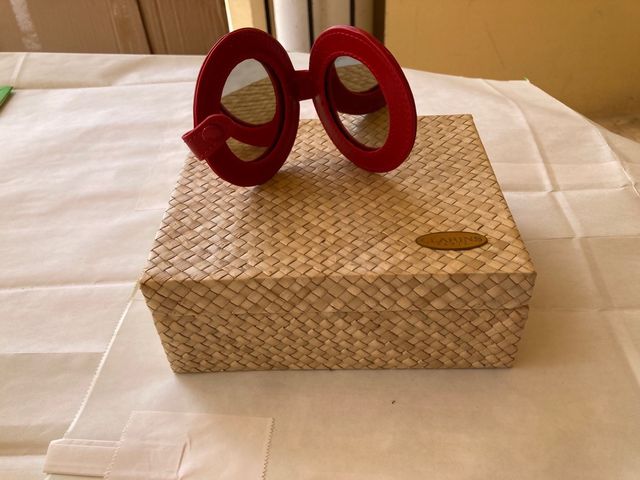 Espejo y caja Clarins lote