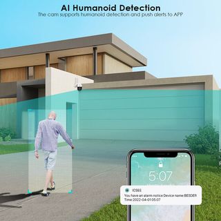 CÁMARA VIGILANCIA  PTZ 4K 8 MP ICSEE wireless/lan