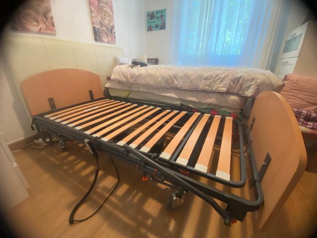 CAMA ARTICULADA MARCA GERIALINE CON CARRO ELEVADOR
