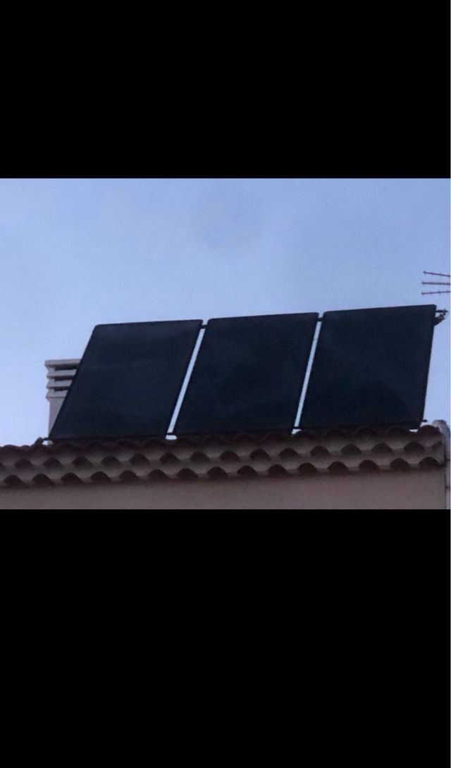 Placas solares agua