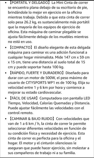 Cinta de andar y correr 