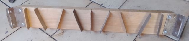 Pialla per gesso più paletta angolare