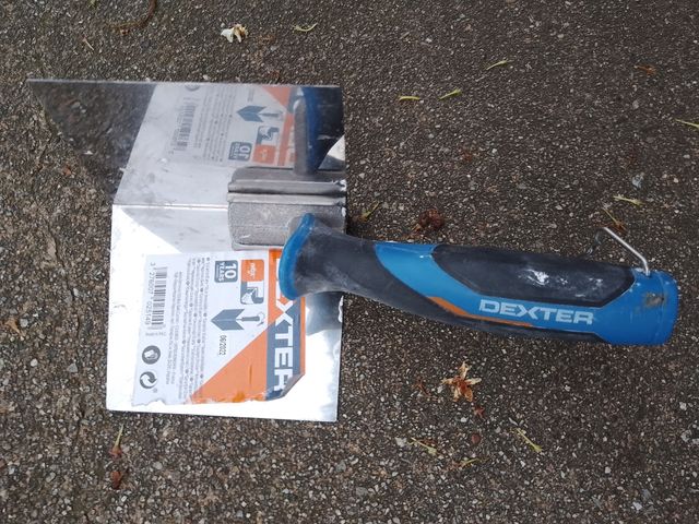 Pialla per gesso più paletta angolare