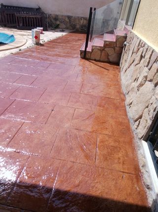 HORMIGON IMPRESO Y PULIDO, MONOCAPAS