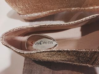 Scarpe donna espadrillas dorate