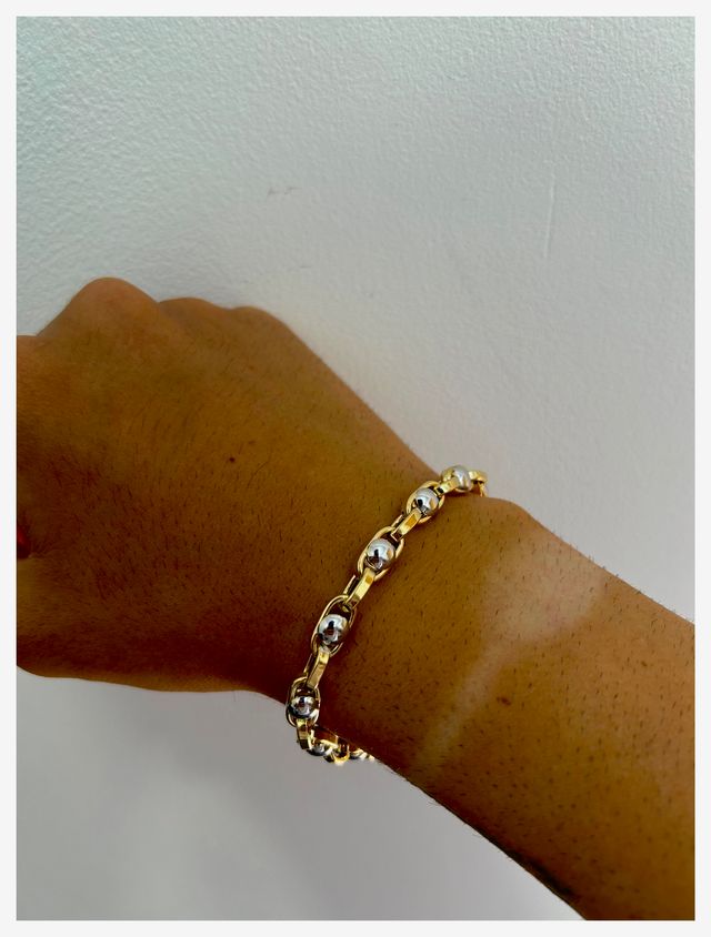 Pulsera italiana Oro 18k NUEVA 12gr