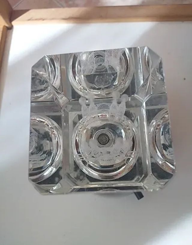 Decoración transparente sagrada familia