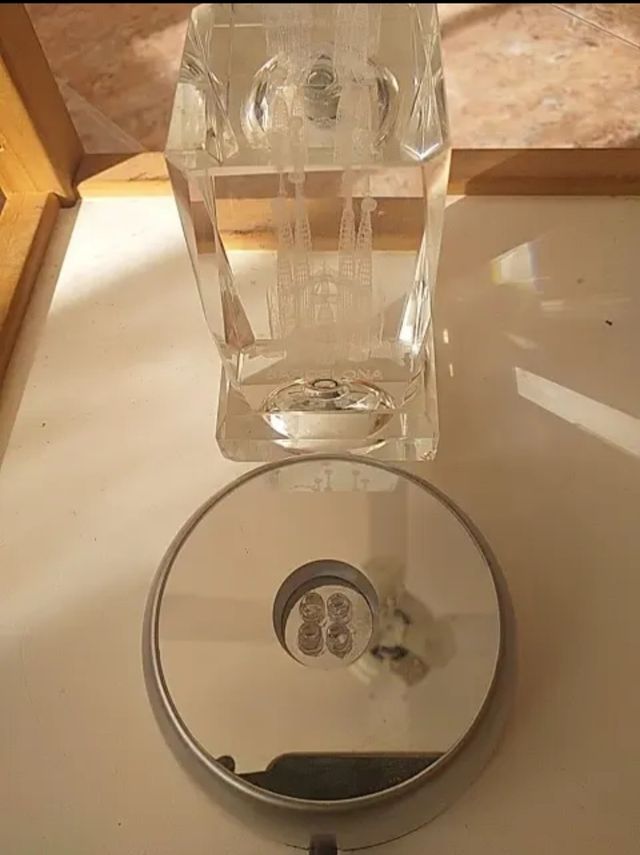 Decoración transparente sagrada familia