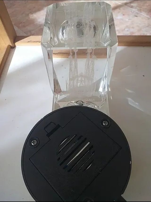 Decoración transparente sagrada familia