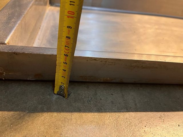 Bandeja inoxidable larga