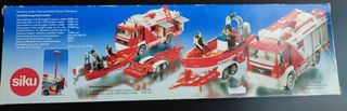 Camión de bomberos y barco Siku
