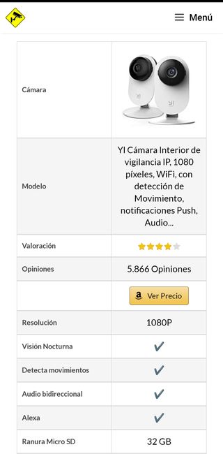 Camara Vigilancia ip 1080p Yi Home Wifi