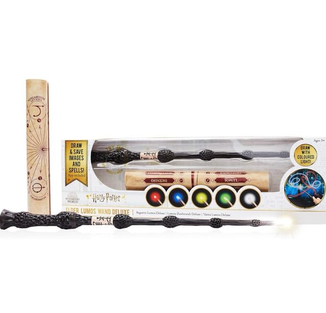 Bacchetta di sambuco Harry Potter Lumos Deluxe