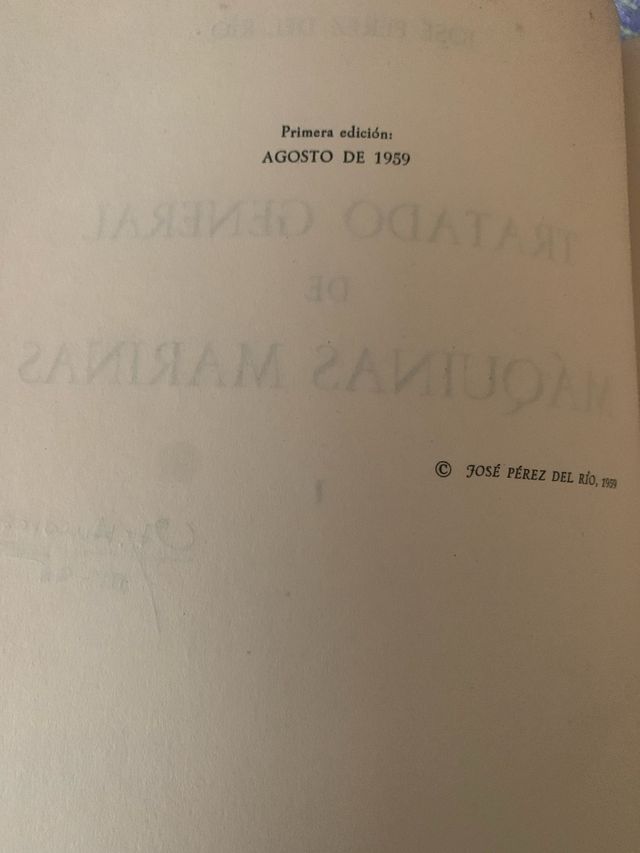 Tratado General de Maquinas Marinas