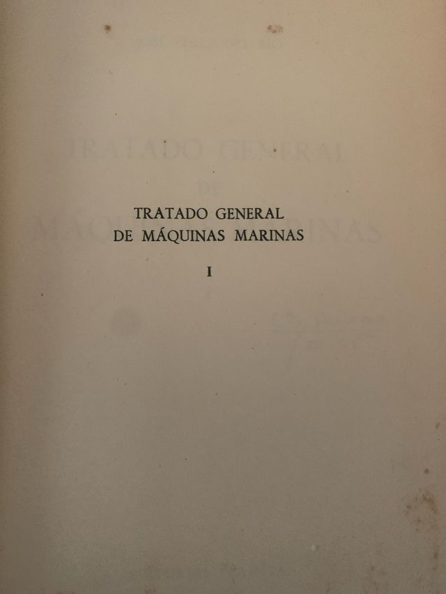 Tratado General de Maquinas Marinas