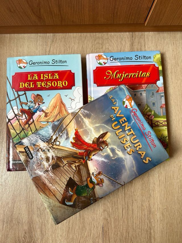 Lote de tres libros Geronimo Stilton.