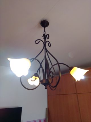 Conjunto Cabecero,lámparas,espejo estant