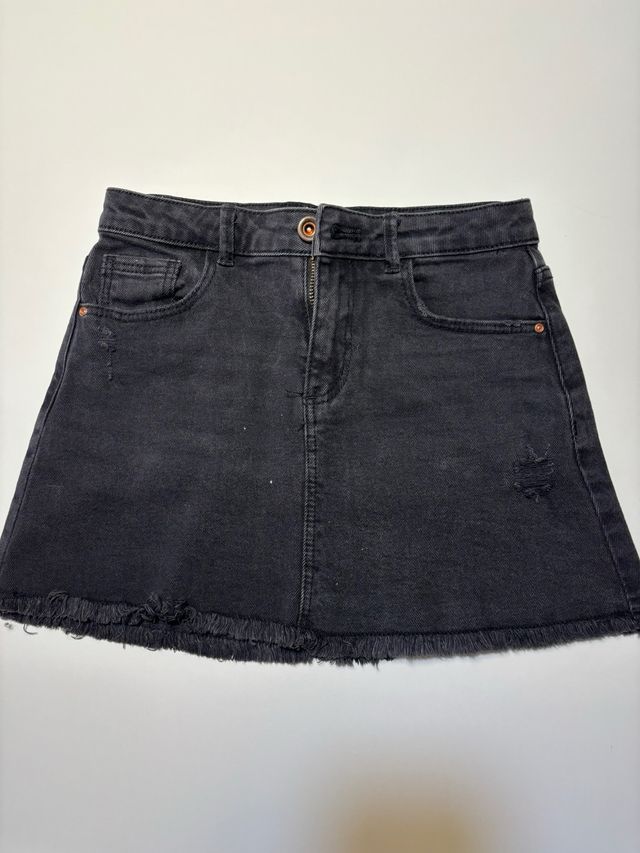 Falda vaquera negra niña
