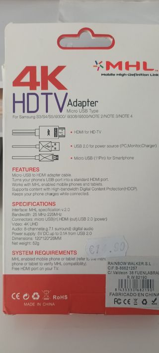 Adaptador HDMI a USB