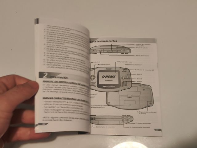 Manual Gameboy advance