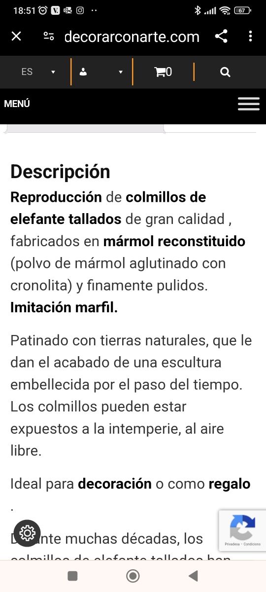 Rèplica de colmillos