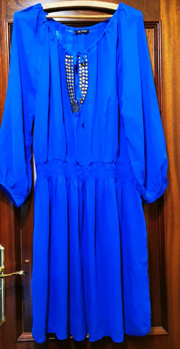 Vestido fino com manga