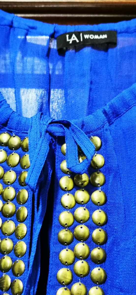 Vestido fino com manga