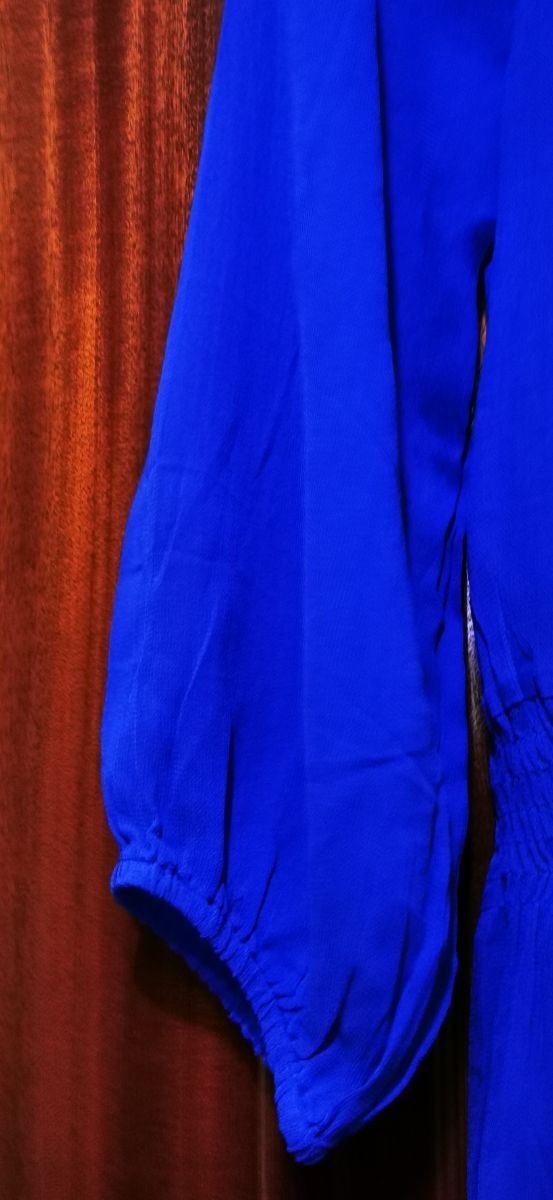 Vestido fino com manga