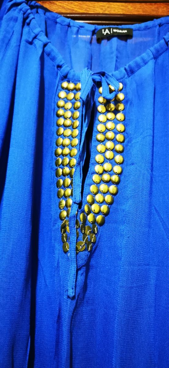 Vestido fino com manga