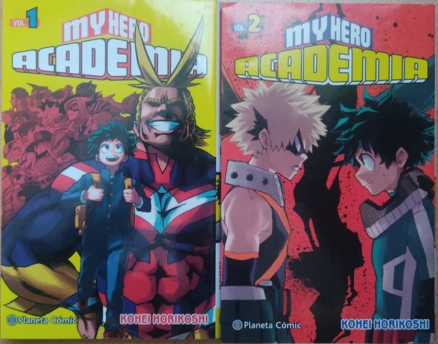 Mangas My Hero Academia vol. 1 y 2