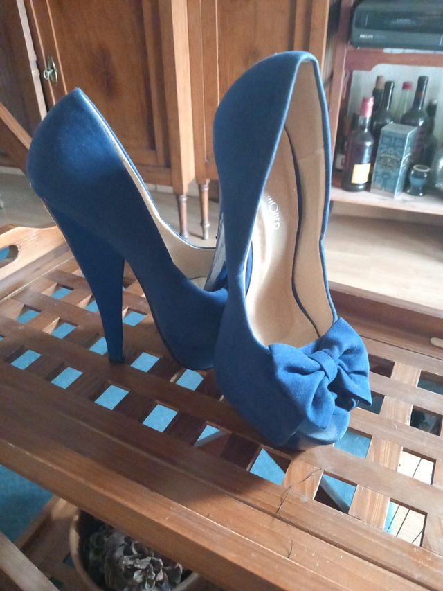 Zapato de tacón  azulón
