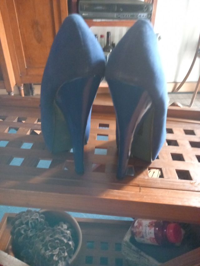Zapato de tacón  azulón