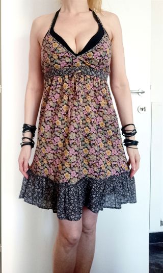 Vestito fiorito halterneck H&M