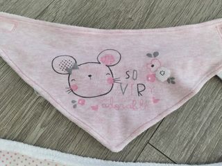 Lote 3 bandanas/baberos bebé niña