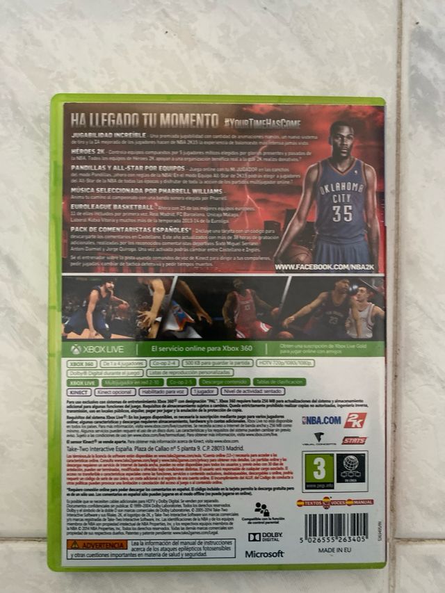 Gioco Xbox 360 NBA2K15