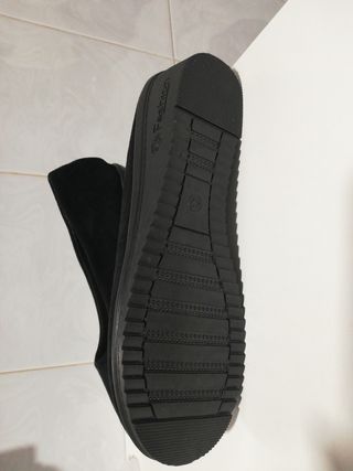 Zapatos mujer antelina negros nuevos.